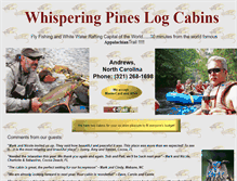 Tablet Screenshot of northcarolinacabins.com